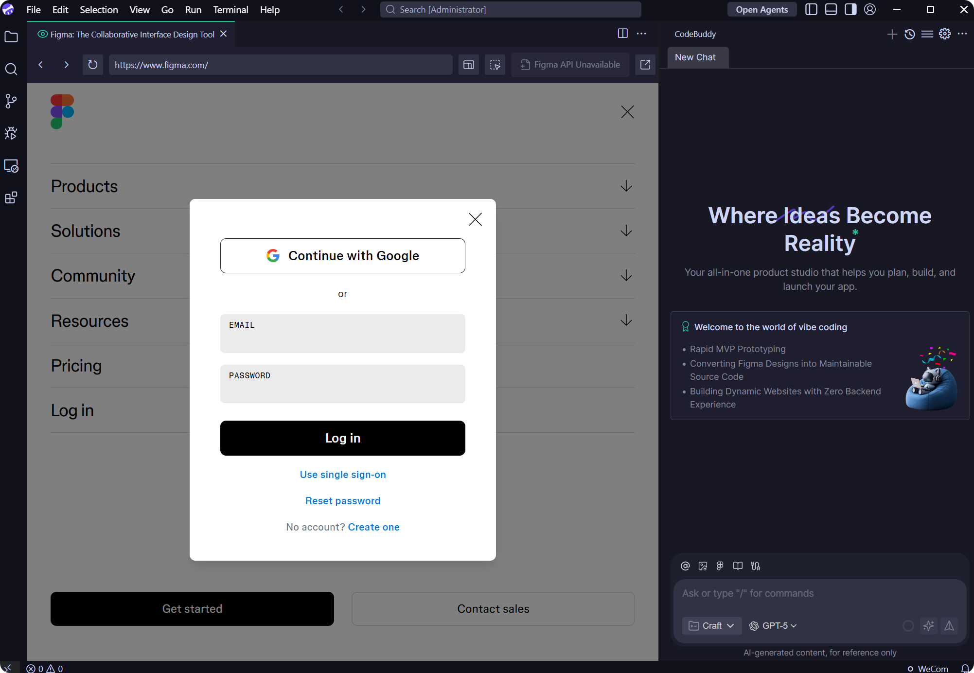 Figma Login Authorization